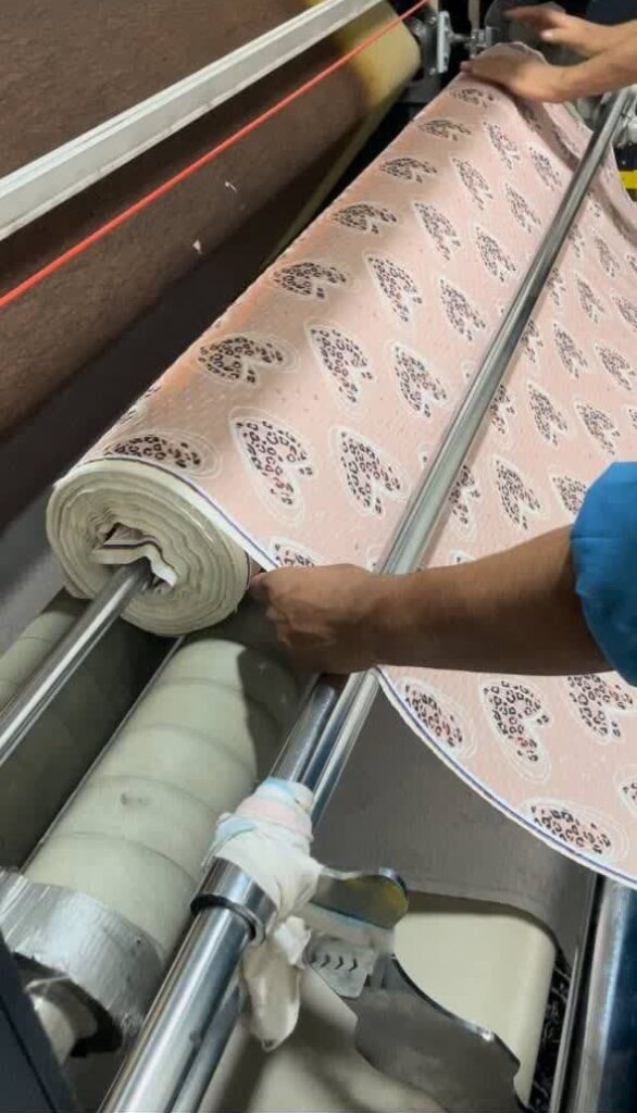 Digital printing on tricot fabric